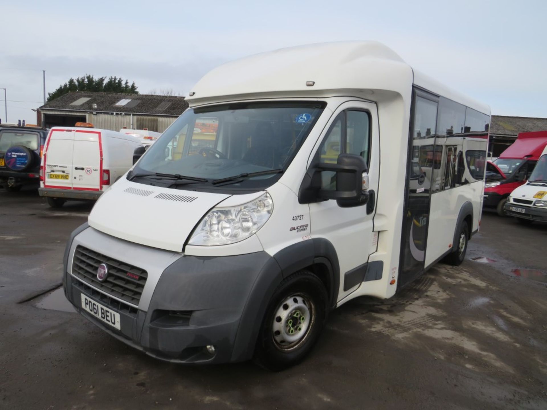 61 reg FIAT DUCATO TWIN AXLE MINIBUS (DIRECT COUNCIL) 1ST REG 09/11, TEST 10/21, 146695M, V5 HERE, 1 - Image 2 of 6