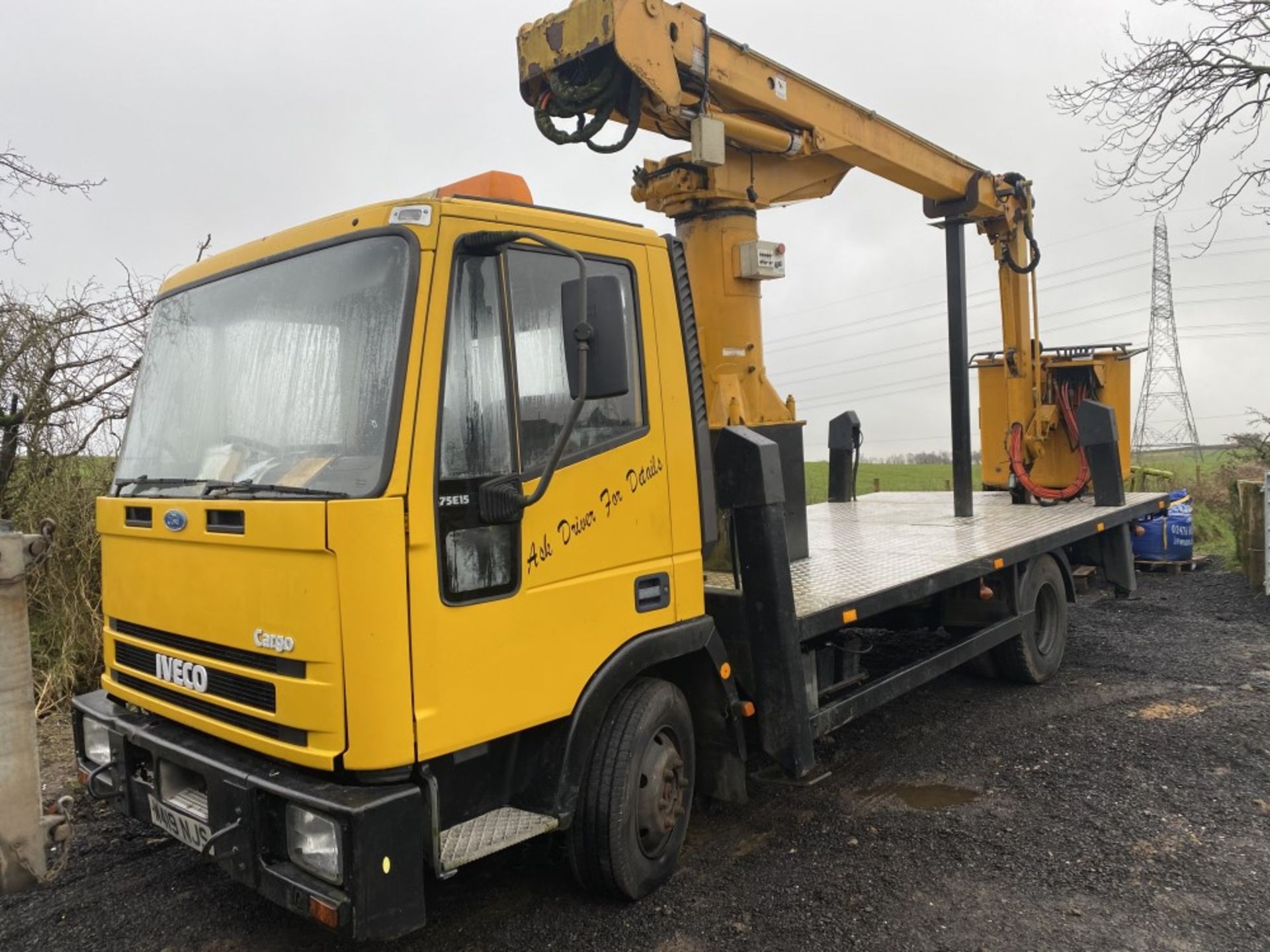 W reg FORD IVECO CHERRY PICKER (LOCATION BLACKBURN) DOCS & KEYS UNKNOWN (RING FOR COLLECTION