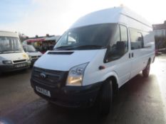 14 reg FORD TRANSIT 350 125 LWB JUMBO 9 SEAT CREW VAN, 1ST REG 03/14, TEST 12/21, 168917M WARRANTED,