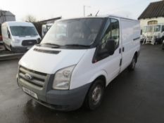 11 reg FORD TRANSIT 85 T260M FWD, 1ST REG 03/11, 243709M, PART V5 - GREEN SLIP ONLY [NO VAT]