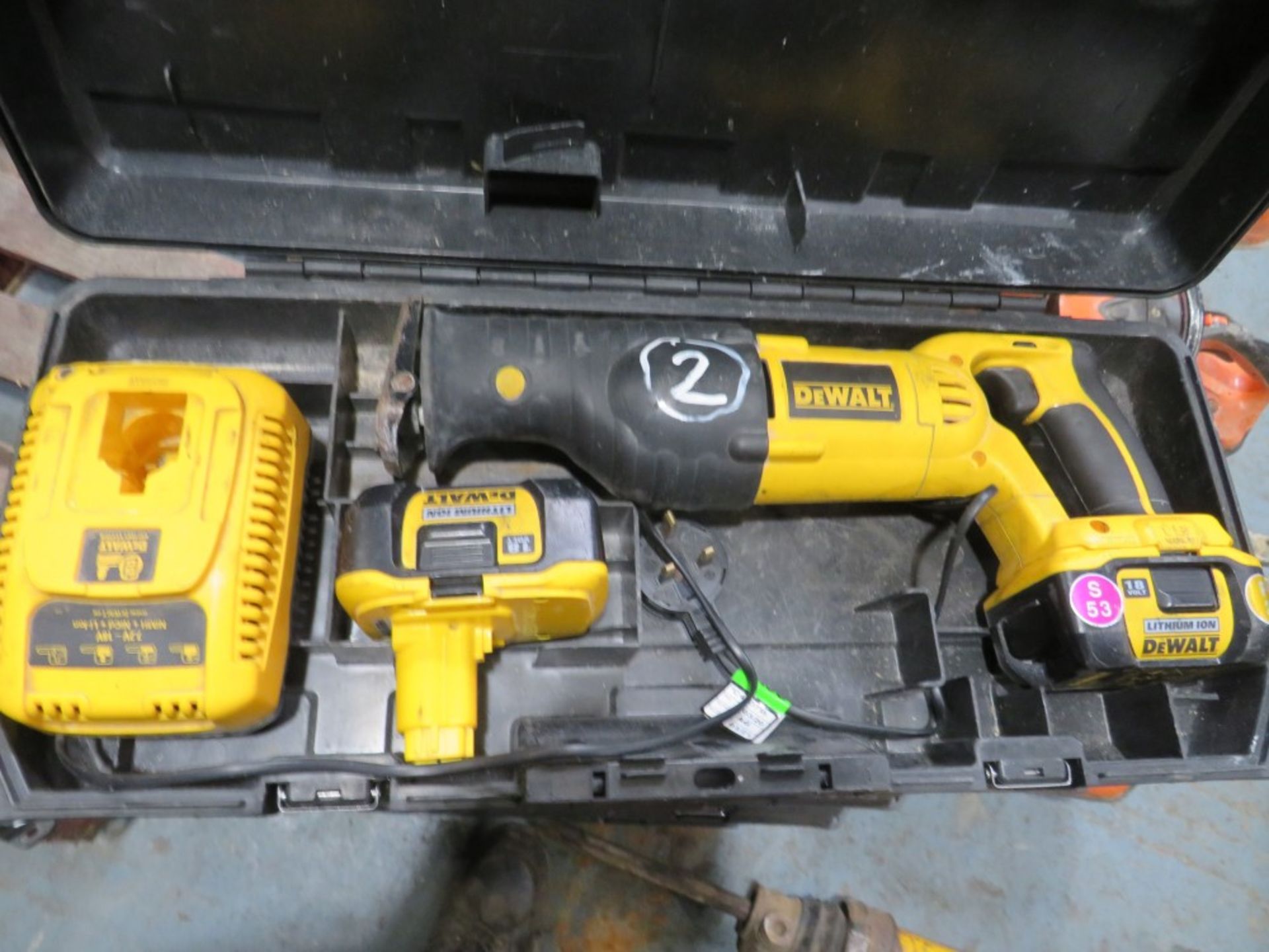 DEWALT RECIP SAW - COMPLETE (DIRECT LANCS FIRE & RESCUE) [+ VAT]