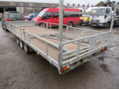 MR MOBILE TRI AXLE 20FT X 7FT TRAILER WITH DET SIDES [+ VAT]