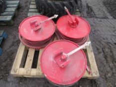 3 FIRE HOSES C/W BRACKETS [+ VAT]