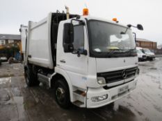 57 reg MERCEDES 1518L REFUSE WAGON (RUNS - BUT GEARBOX ISSUES) (DIRECT COUNCIL) 1ST REG 11/07,