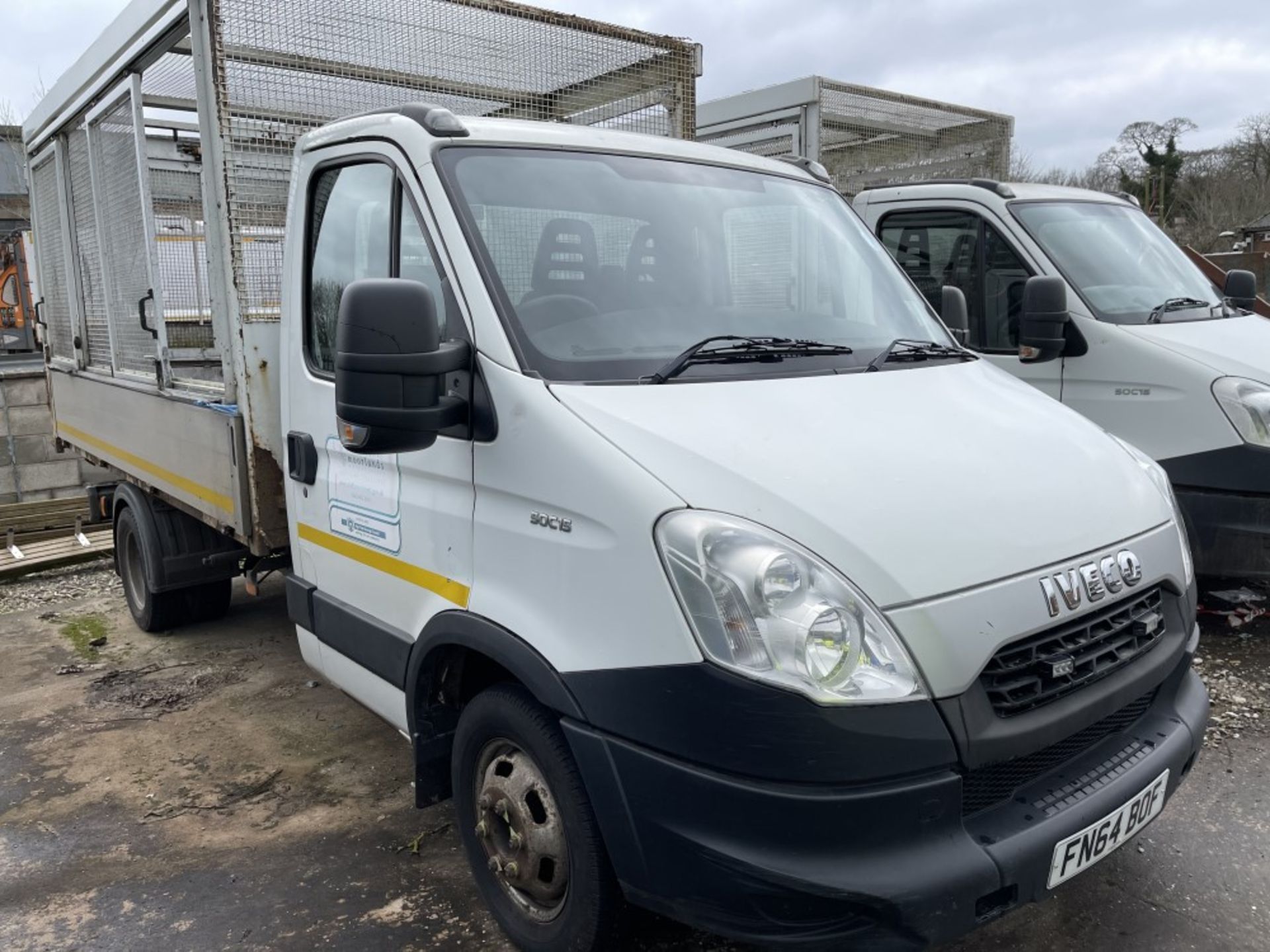 64 reg IVECO 50C15 CAGED TIPPER (DIRECT COUNCIL) (LOCATION LEEK) 1ST REG 09/14, 92959M, V5 TO - Image 2 of 5