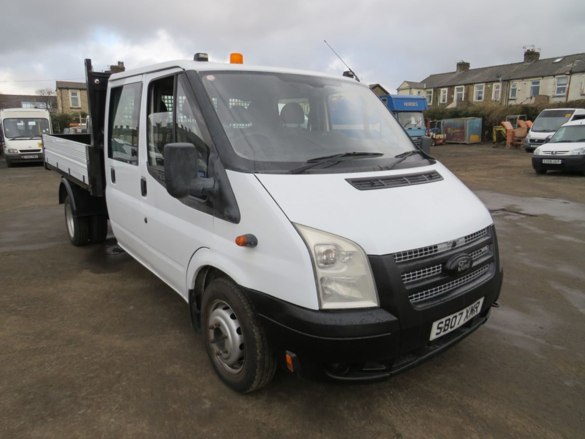 07 reg FORD TRANSIT 100 T350L RWD 7 SEATER D/C TIPPER, 1ST REG 05/07, TEST 11/21, 108011M, V5