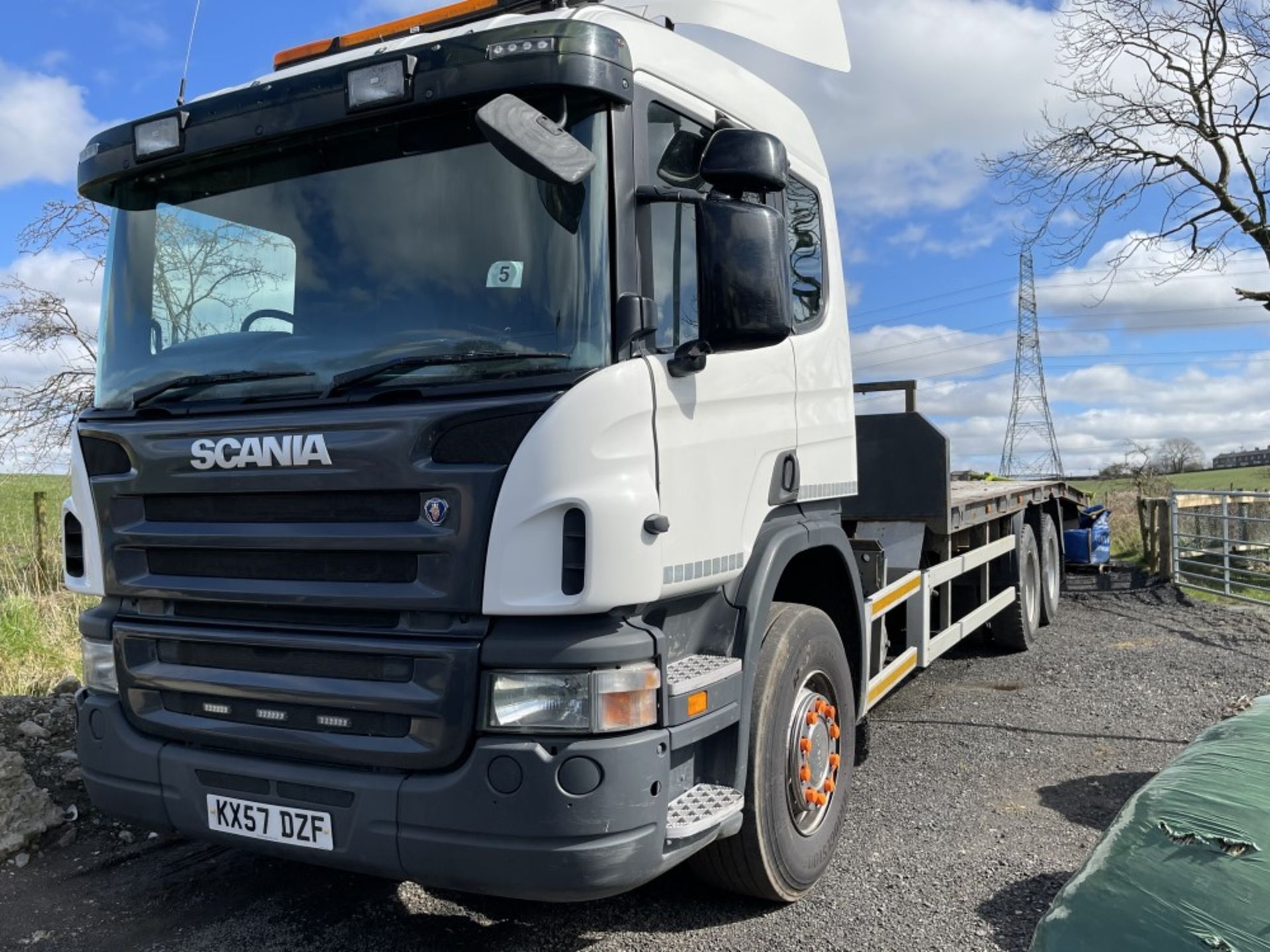 57 reg SCANIA BEAVER TAIL PLANT LORRY (LOCATION BLACKBURN) 1ST REG 11/07, 907630KM, V5 HERE (RING