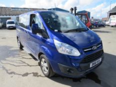 18 reg FORD TOURNEO CUSTOM 310 T-NIUM TDCI MINIBUS, 1ST REG 03/18, TEST 10/21, 125961M, V5 HERE, 1