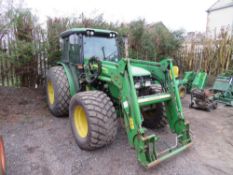 57 reg JOHN DEERE 5515 4WD TRACTOR C/W 533 LOADER (DIRECT COUNCIL) 1ST REG 01/08, 7120 HOURS, V5