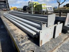 10 X 24FT STEEL LEGS (LOCATION BLACKBURN) (RING FOR COLLECTION DETAILS) [NO VAT]