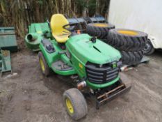 16 reg JOHN DEERE X750 RIDE ON MOWER C/W BOX (DIRECT COUNCIL) 1ST REG 03/16, 1461 HOURS, V5 HERE,