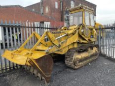 KOMATSU D45S TRACKED LOADER / DOZER (LOCATION BURY) 642 HOURS, RUNNING, WORKING (RING FOR COLLECTION