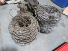 2 ROLLS OF BARBED WIRE [NO VAT]