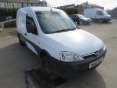 61 reg VAUXHALL COMBO 2000 CDTI 16V (NON RUNNER) (DIRECT UNITED UTILITIES WATER) 1ST REG 09/11, TEST