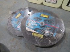 2 PACKS 300 X 3.5MM STONE CUTTING DISCS - 5 IN EACH PACK [NO VAT]