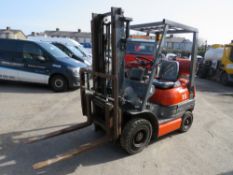 1997 TOYOTA 1.5 TON LPG FORK LIFT TRUCK, 8516 HOURS [NO VAT]