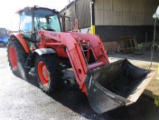 63 reg KUBOTA M9960 4WD TRACTOR & LOADER (DIRECT UNITED UTILITIES WATER) 1ST REG 12/13, 479 HOURS,