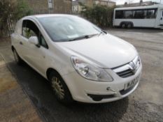 10 reg VAUXHALL CORSA CDTI VAN (NON RUNNER) (DIRECT UNITED UTILITIES WATER) 1ST REG 05/10, TEST 01/