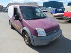 08 reg FORD TRANSIT CONNECT T200 L75 (DIRECT COUNCIL) 1ST REG 03/08, 81262M, V5 HERE, 1 OWNER FROM