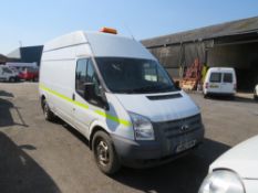 12 reg FORD TRANSIT 125 T350 RWD C/W REAR FOLD OUT RAMP (DIRECT COUNCIL) 1ST REG 03/12, TEST 09/