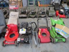 4 LAWN MOWER ENGINES & 3 MOWER DECKS [NO VAT]