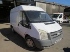 08 reg FORD TRANSIT 85 T280S (RUNS BUT BAD OIL LEAK) 1ST REG 03/08, TEST 06/21, 244590M [NO VAT]