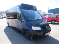 56 reg VW TRANSPORTER T30 130 TDI LWB 10 SEAT MINIBUS, 1ST REG 01/07, TEST 11/21, 161829M, V5