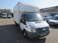 59 reg FORD TRANSIT 115 T350L RWD BOX VAN, 1ST REG 09/09, TEST 10/21, 211487M NOT WARRANTED, V5