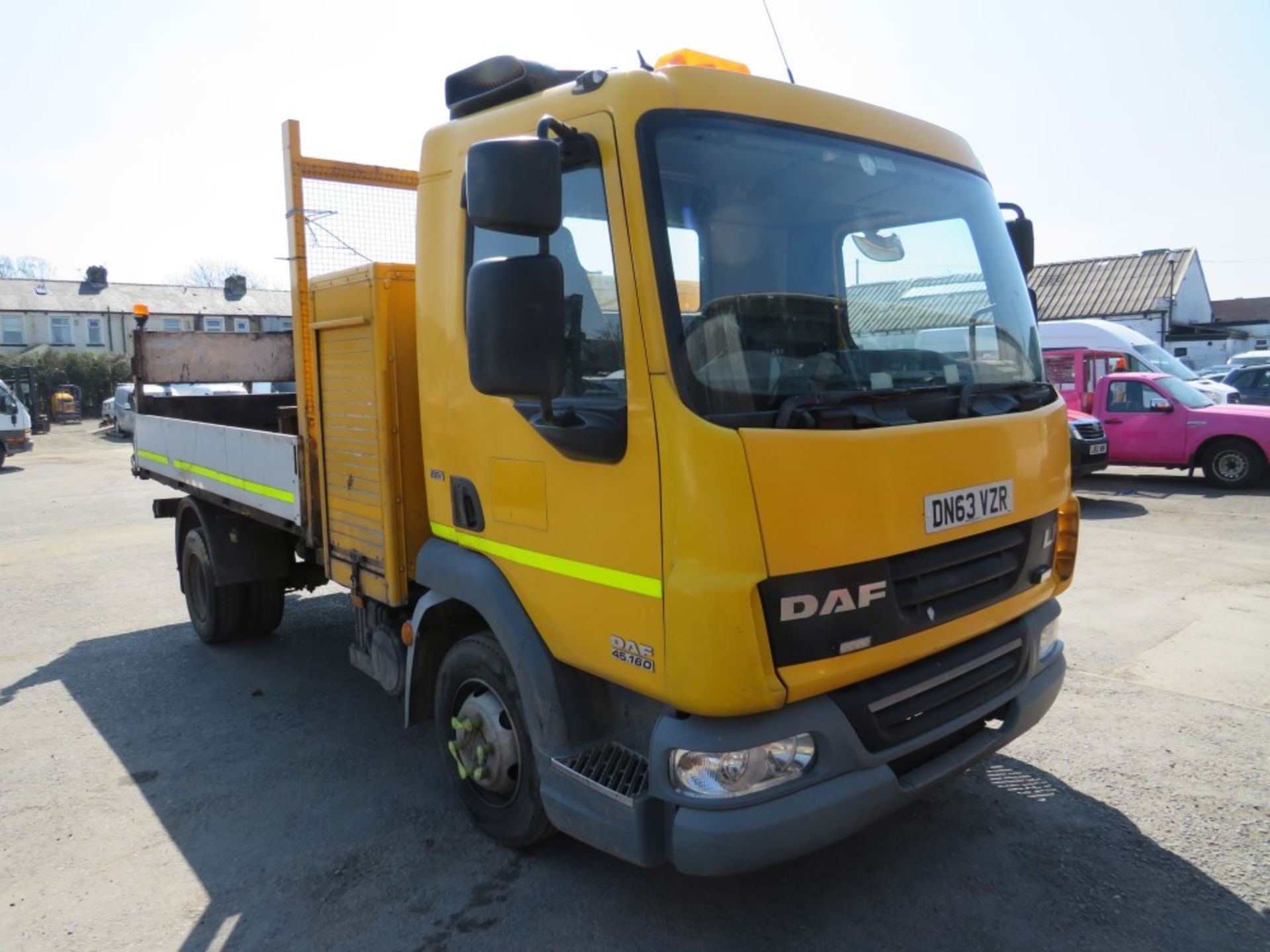 63 reg DAF FA LF45 7.5 TON TIPPER C/W HIAB (DIRECT COUNCIL) 1ST REG 12/13, TEST 01/22, 129403KM,