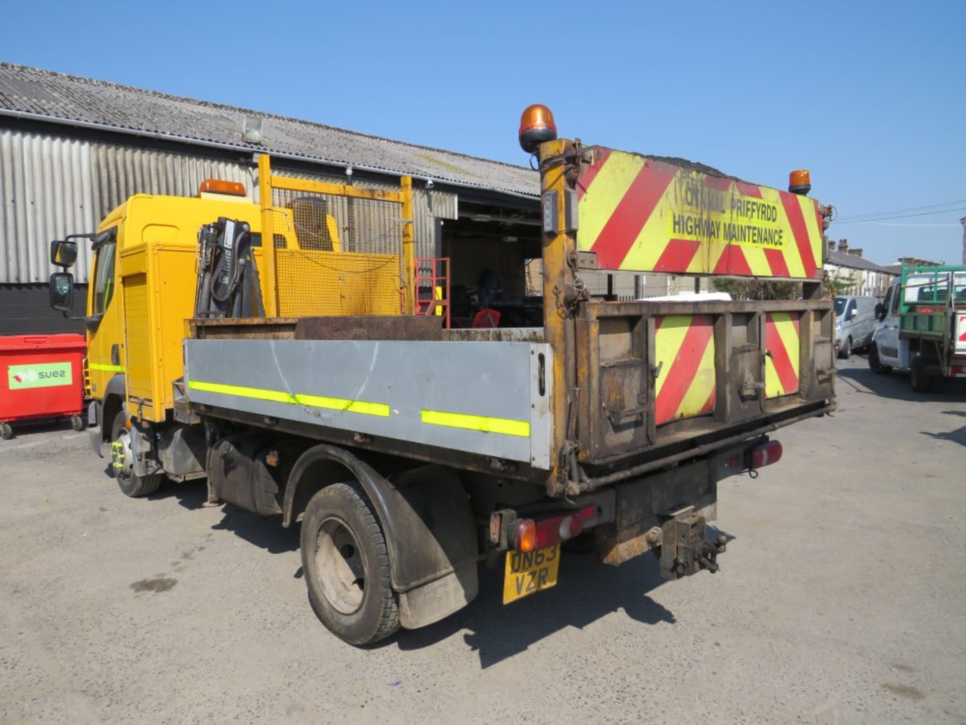 63 reg DAF FA LF45 7.5 TON TIPPER C/W HIAB (DIRECT COUNCIL) 1ST REG 12/13, TEST 01/22, 129403KM, - Image 3 of 6