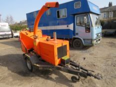 TIMBERWOLF TW190 ROAD TOW CHIPPER, 1400 HOURS NOT WARRANTED [+ VAT]