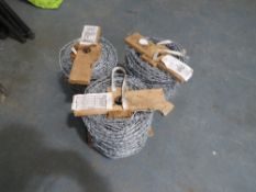 3 ROLLS OF BARBED WIRE [+ VAT]