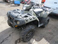 63 reg POLARIS SPORTSMAN 550E QUAD, 1ST REG 11/13, 4800 MILES, V5 HERE, 2 FORMER KEEPERS [NO VAT]