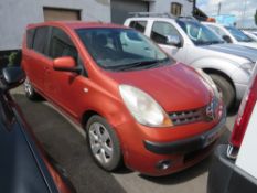 06 reg NISSAN NOTE, 1ST REG 03/06, TEST 02/22, 82693M NOT WARRANTED, NO V5 [NO VAT]