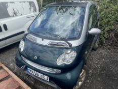 56 reg SMART CAR FOR TWO (LOCATION BLACKBURN) 1ST REG 09/06, APPROX 53000M, NO V5, RUNS & DRIVES [NO