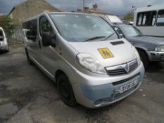 08 reg VAUXHALL VIVARO 2900 SPORTIVE MINIBUS (NON RUNNER) (DIRECT COUNCIL) 1ST REG 03/08, 86021M, V5