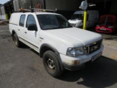 55 reg FORD RANGER 4 X 4 TD PICKUP (DIRECT COUNCIL) 1ST REG 11/05, 66349M, V5 HERE, 1 OWNER FROM NEW