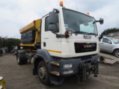 63 reg MAN TGM 18.250 4WD BIG HOOK SKIP LOADER C/W GRITTER ATTACHED (DIRECT COUNCIL) 1ST REG 10/13,