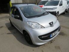 59 reg PEUGEOT 107 XE HATCHBACK (DIRECT COUNCIL) 1ST REG 09/09, 192200M, V5 HERE [NO VAT]