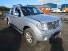 08 reg NISSAN NAVARA AVENTURA D/C DCI, 1ST REG 03/08, 131270M, PART V5 - GREEN SLIP ONLY [NO VAT]