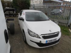 66 reg PEUGEOT 308 ACCESS SW BLUE HDI S/S ESTATE (NON RUNNER) (DIRECT COUNCIL) 1ST REG 09/16, TEST