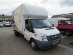 60 reg FORD TRANSIT 115 T350L RWD LUTON VAN (DIRECT COUNCIL) 1ST REG 09/10, 62449M, V5 HERE, 1 OWNER