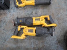 2 DEWALT SAWS (DIRECT GTR M/C FIRE) [+ VAT]