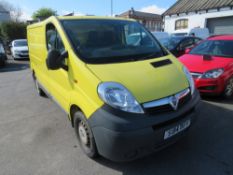 14 reg VAUXHALL VIVARO 2700 CDTI SWB, 1ST REG 03/14, TEST 03/22, 117505M NOT WARRANTED, V5 HERE, 1