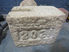 2021 HAND CARVED NATURAL STONE [NO VAT]