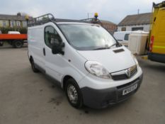 60 reg VAUXHALL VIVARO 2900 CDTI SWB (DIRECT UNITED UTILITIES WATER) 1ST REG 09/10, TEST 08/21,