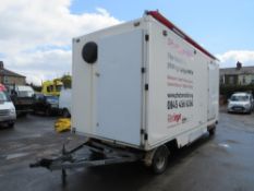 18ft EXHIBITION TRAILER, WITH PULLOUT EXHIBITION AREA, SKIRT & FIXED AWNING [NO VAT]