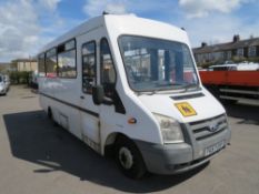 57 reg FORD TRANSIT 115 T430 EF RWD MINIBUS (DIRECT COUNCIL) 1ST REG 09/07, TEST 02/22, 110708M,