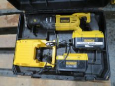 DEWALT SAW C/W 2 BATTERIES (DIRECT GTR M/C FIRE) [+ VAT]