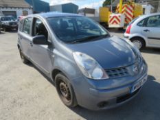 08 reg NISSAN NOTE, 1ST REG 03/08, TEST 06/21, 155414M NOT WARRANTED, NO V5 [NO VAT]